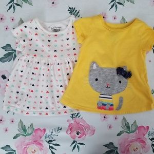 Baby girl summer tshirts 3-6 months